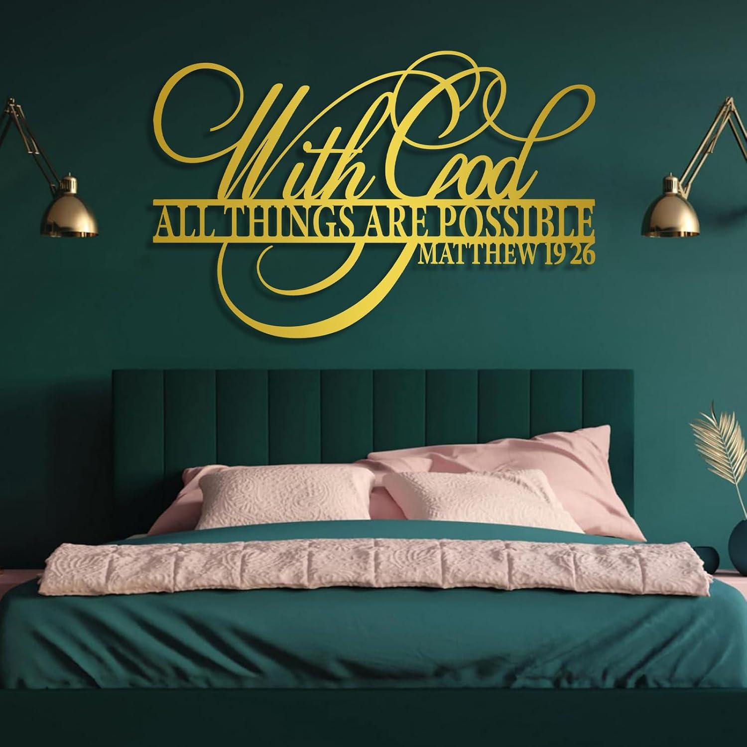 Our Review: inspiring Metal Wall Art with Bible Verse 