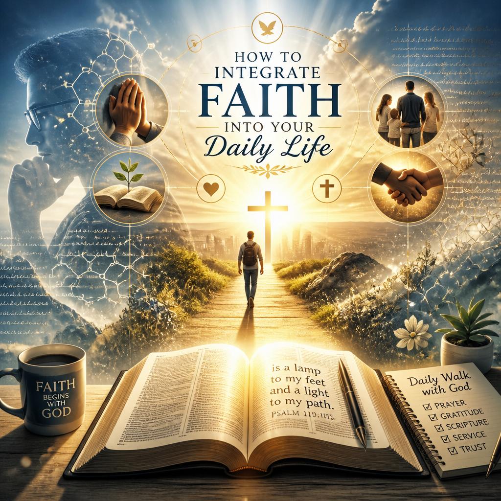 Morning devotional: Begin your day with scripture reading and prayer. Consider passages like Philippians 4:6-7, which reminds us not to be anxious but to bring our concerns to God