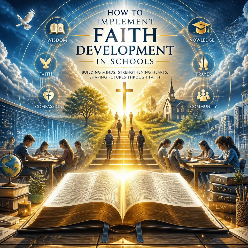Hosting monthly faith-sharing events where students and parents can share their faith stories