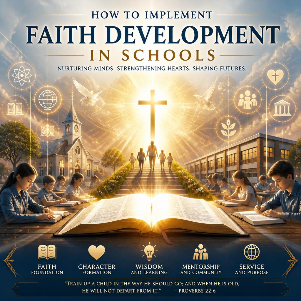 Conducting surveys with students, parentsand faculty to gather input on faith-related programs
