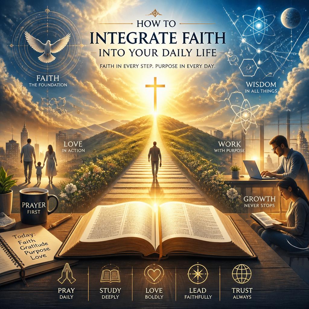 By incorporating these actions into your routine, you manifest your faith in tangible ways, allowing others to see the light of Christ through your life