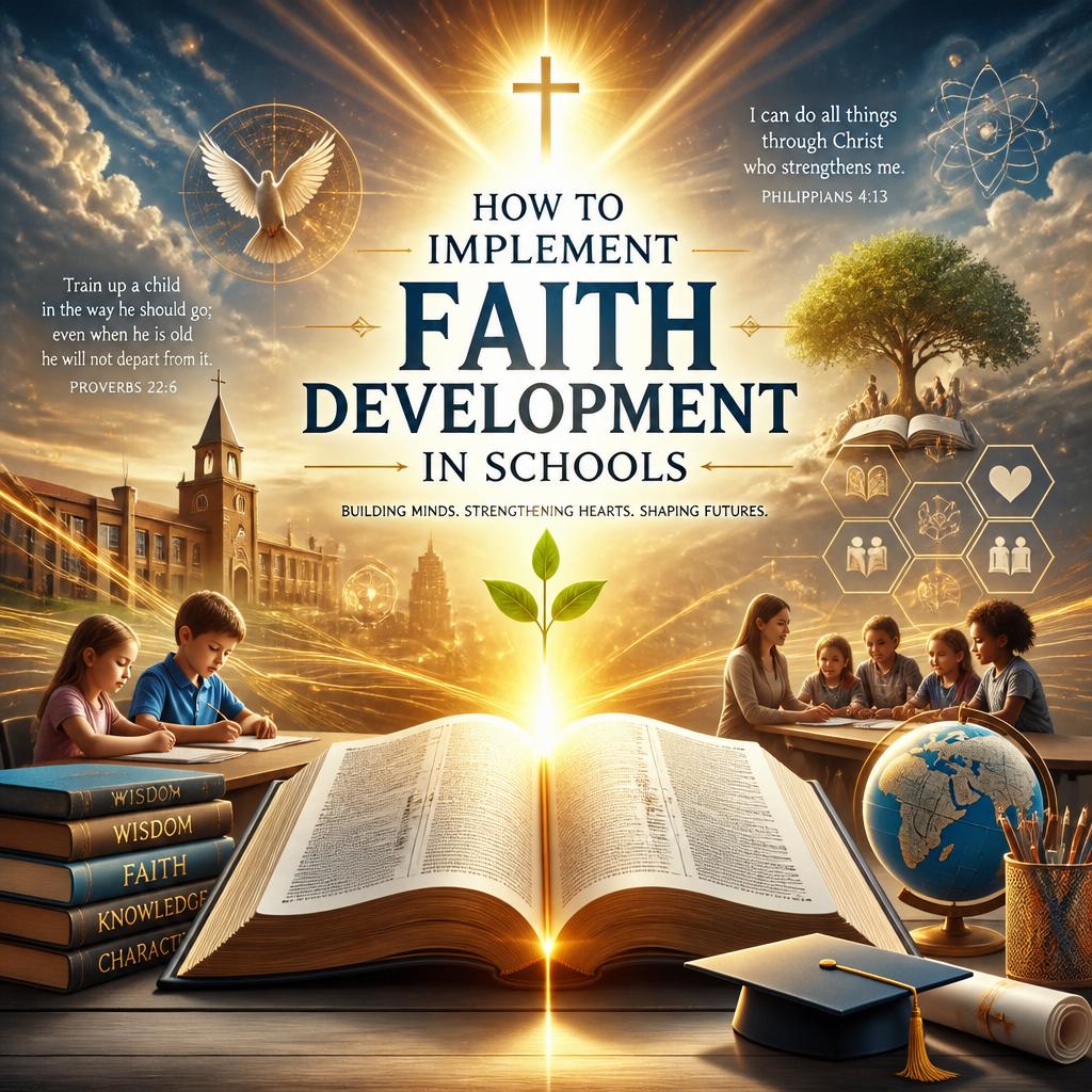 Setting measurable goals for faith development and regularly reviewing progress towards these goals