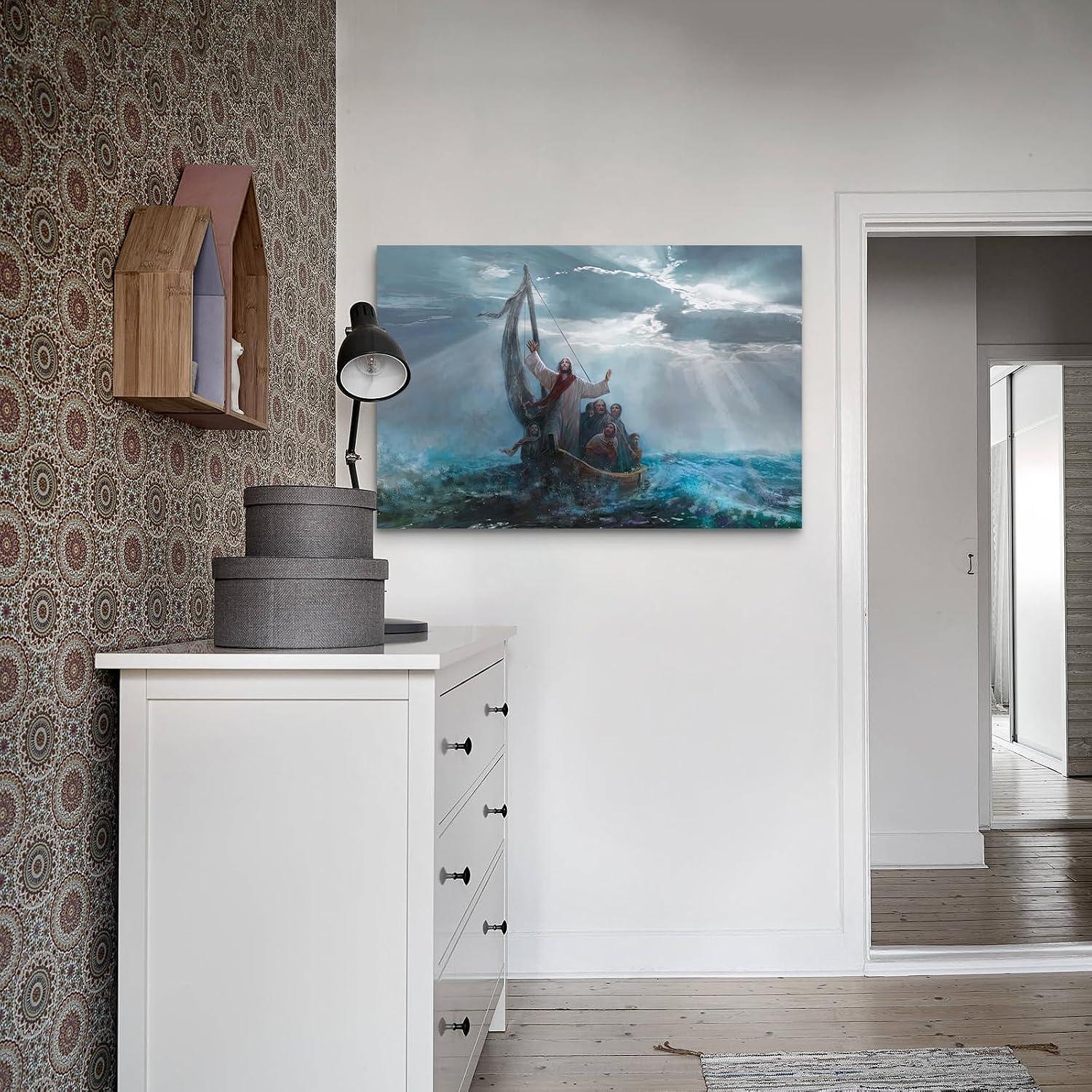 Our Friendly Review: ZKBX​ Jesus Wall Art Canvas⁣ for Home Peace