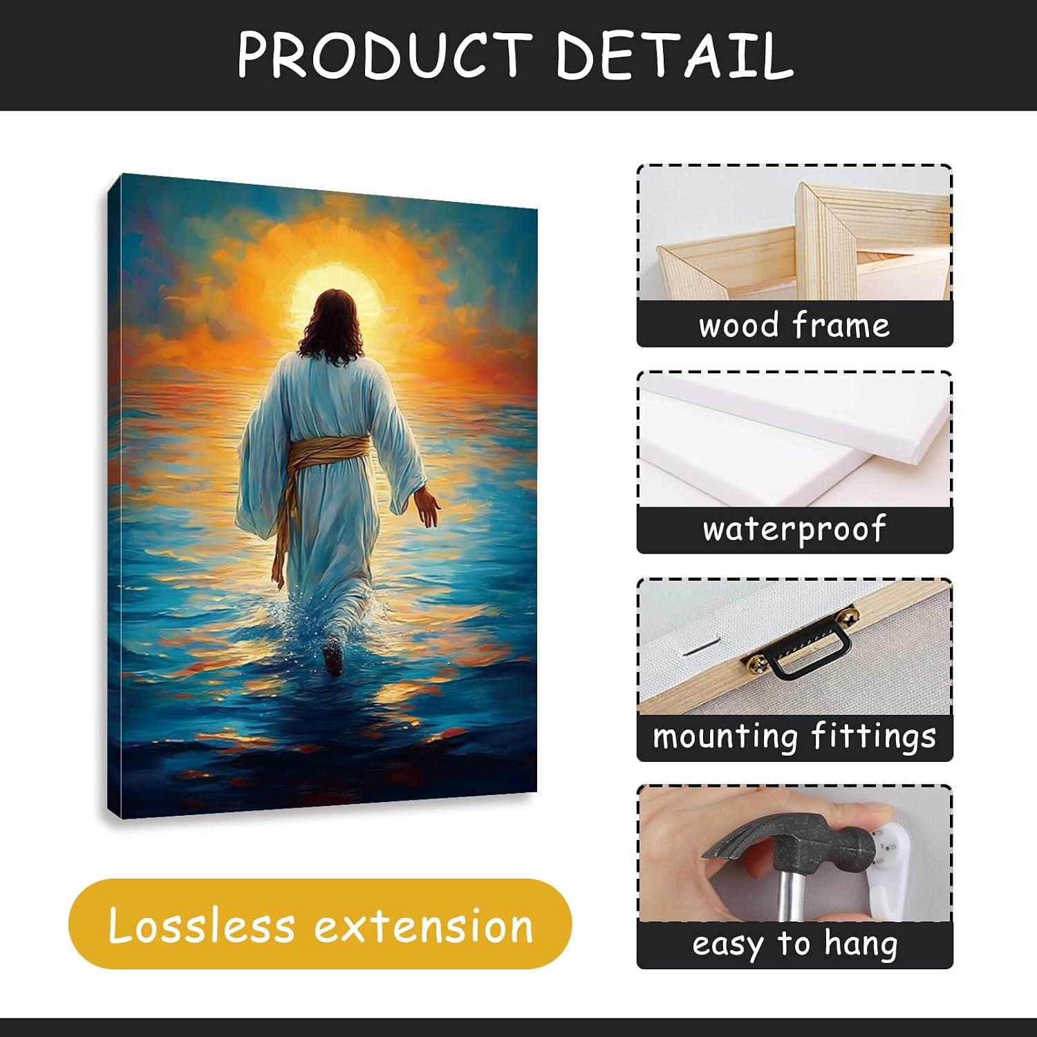 Why We⁢ Love This​ Jesus Walking‍ on⁢ Water Canvas Wall Art