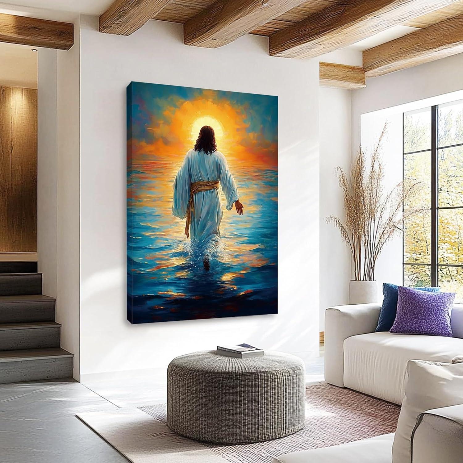 Why We Love ‍This⁤ Jesus⁢ Walking on ‌Water Canvas Wall Art