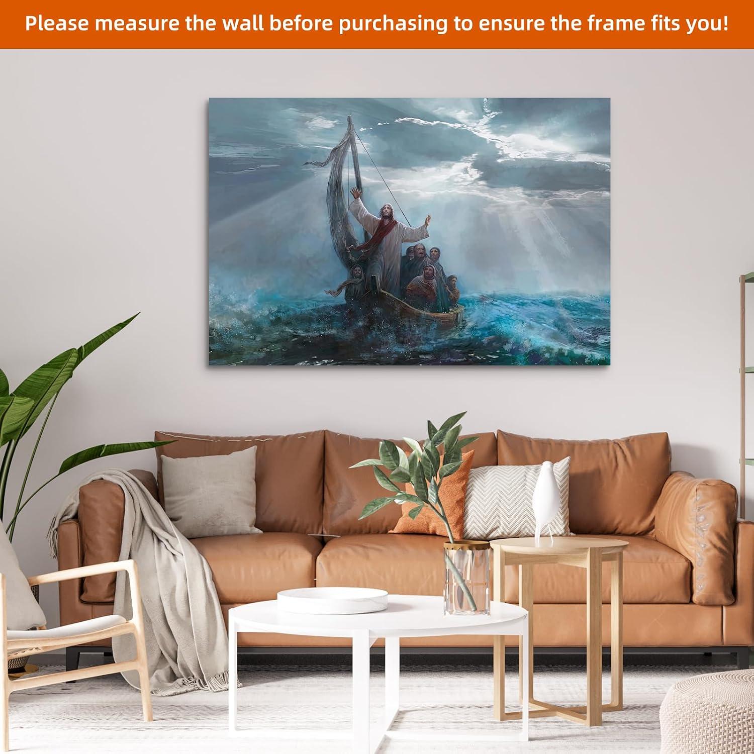 Our Friendly‍ Review: ZKBX Jesus Wall ​Art Canvas for Home Peace