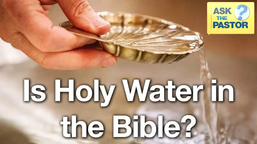 Is It Permissible To Drink Holy Water According To The Bible?