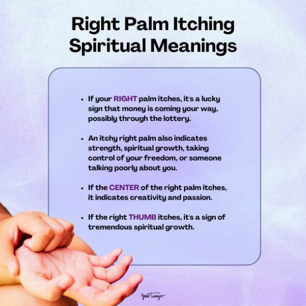 What Does Right Hand Itching Signify For Females In Biblical Terms?