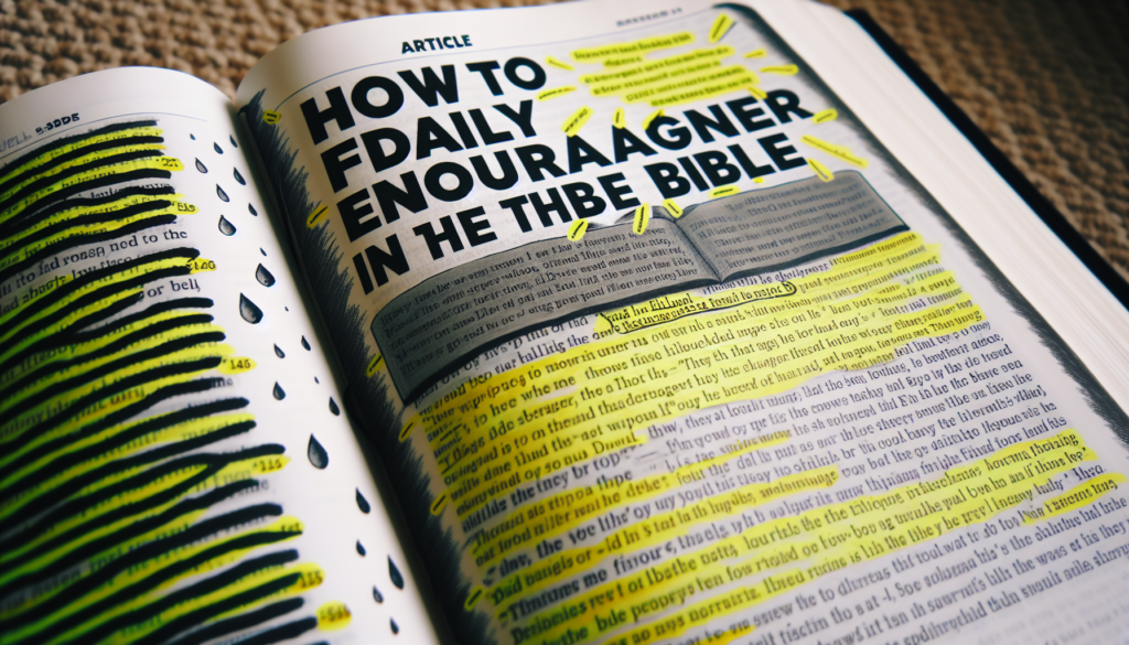 How To Find Daily Encouragement In The Bible