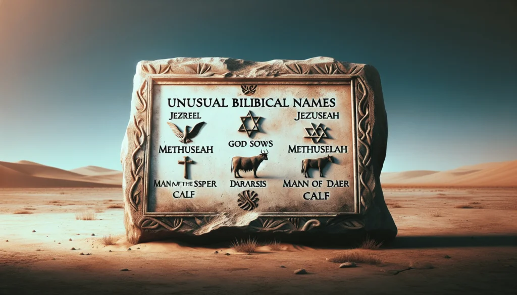 What Are The Most Unusual Biblical Names And Their Meanings?