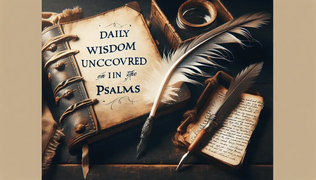 Beginners Guide To Finding Daily Wisdom In The Psalms