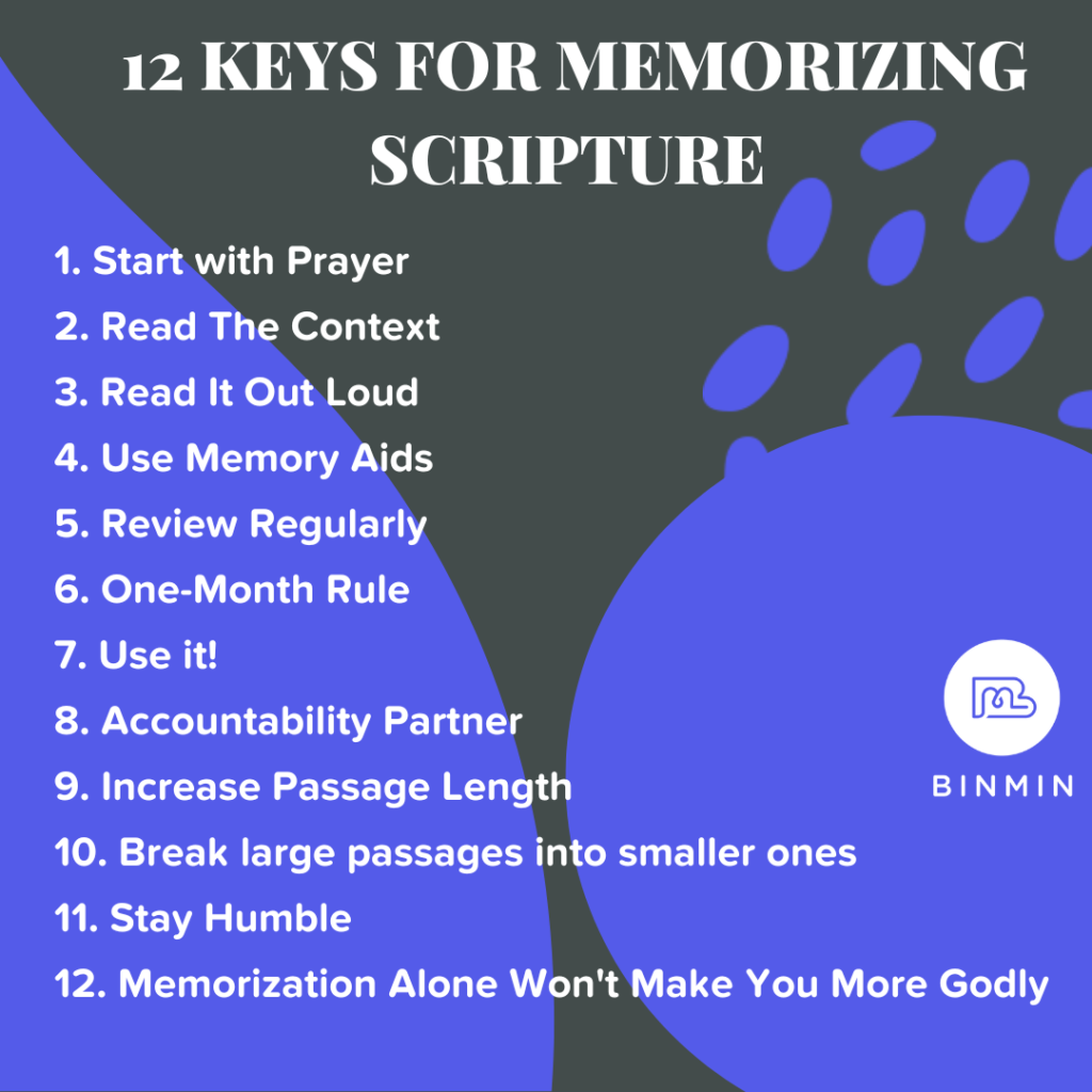 Effective Ways To Memorize Bible Verses