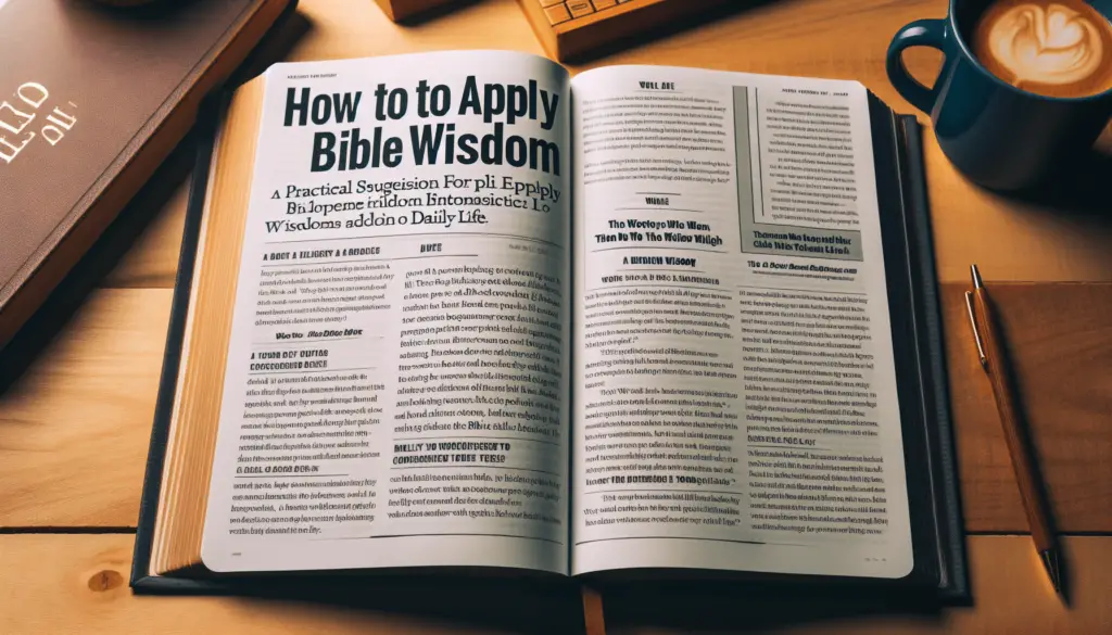 How To Apply Bible Wisdom To Daily Life