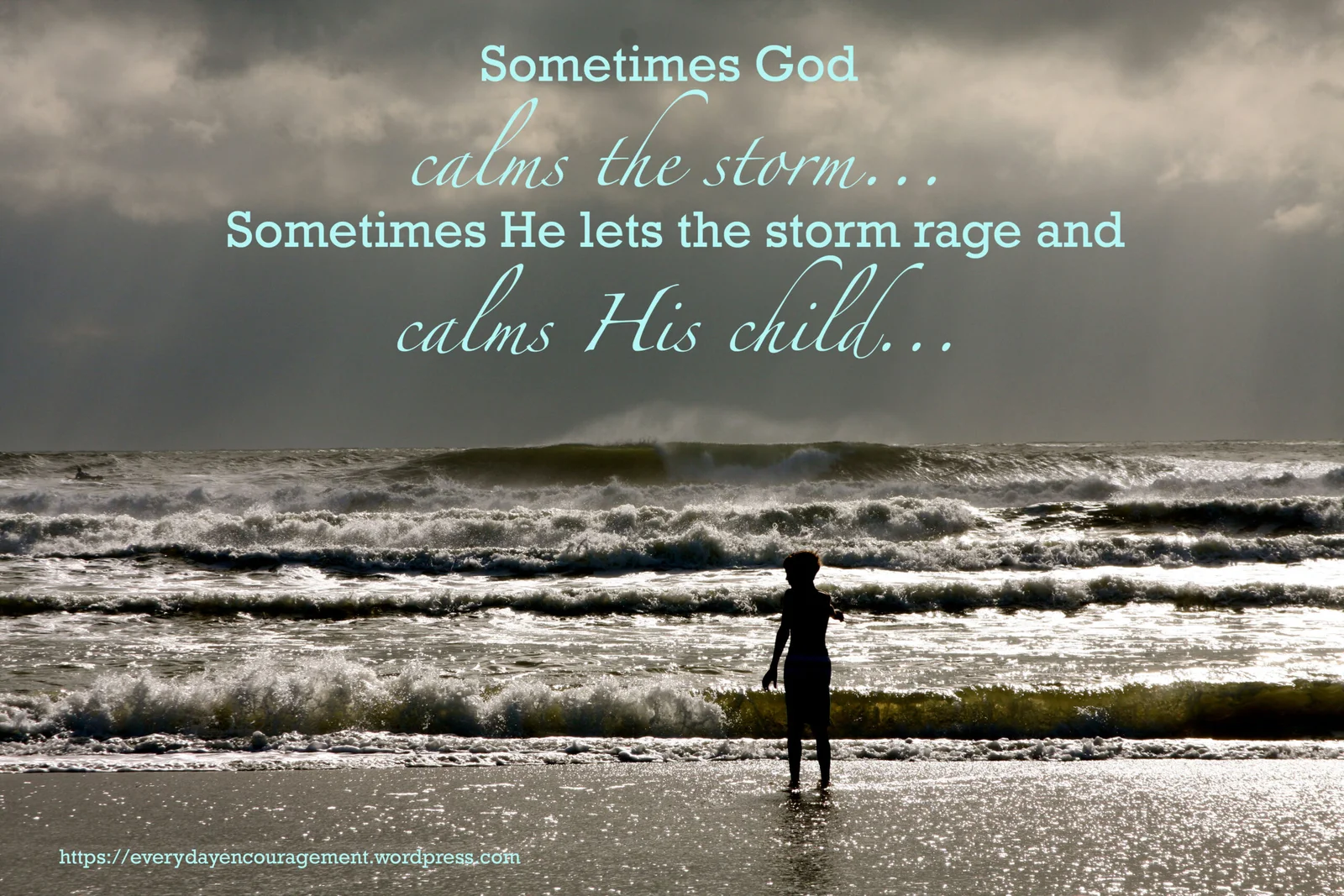 Facing Lifes Storms With Faith And Courage.