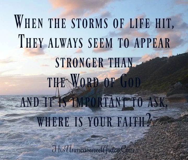 Facing Lifes Storms With Faith And Courage.