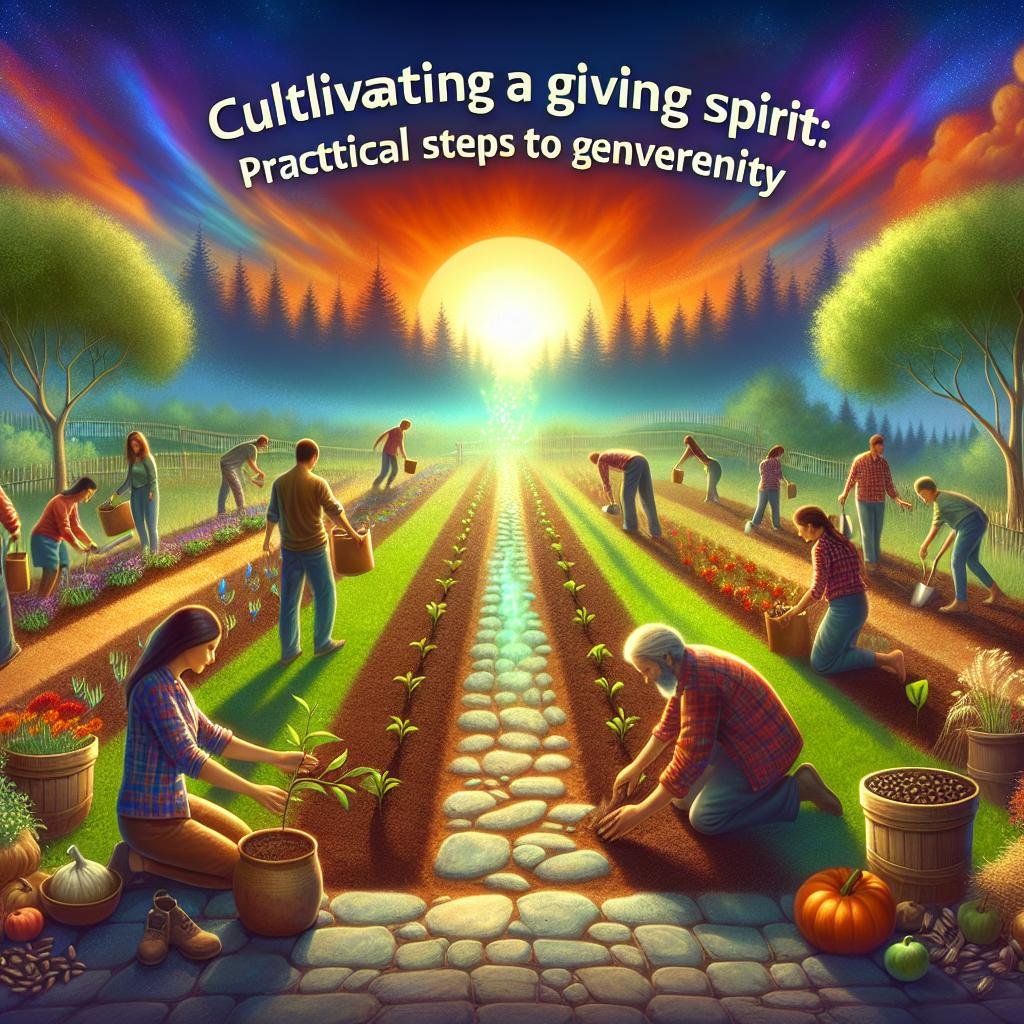 Cultivating a Giving ​Spirit:⁢ Practical Steps to Generosity