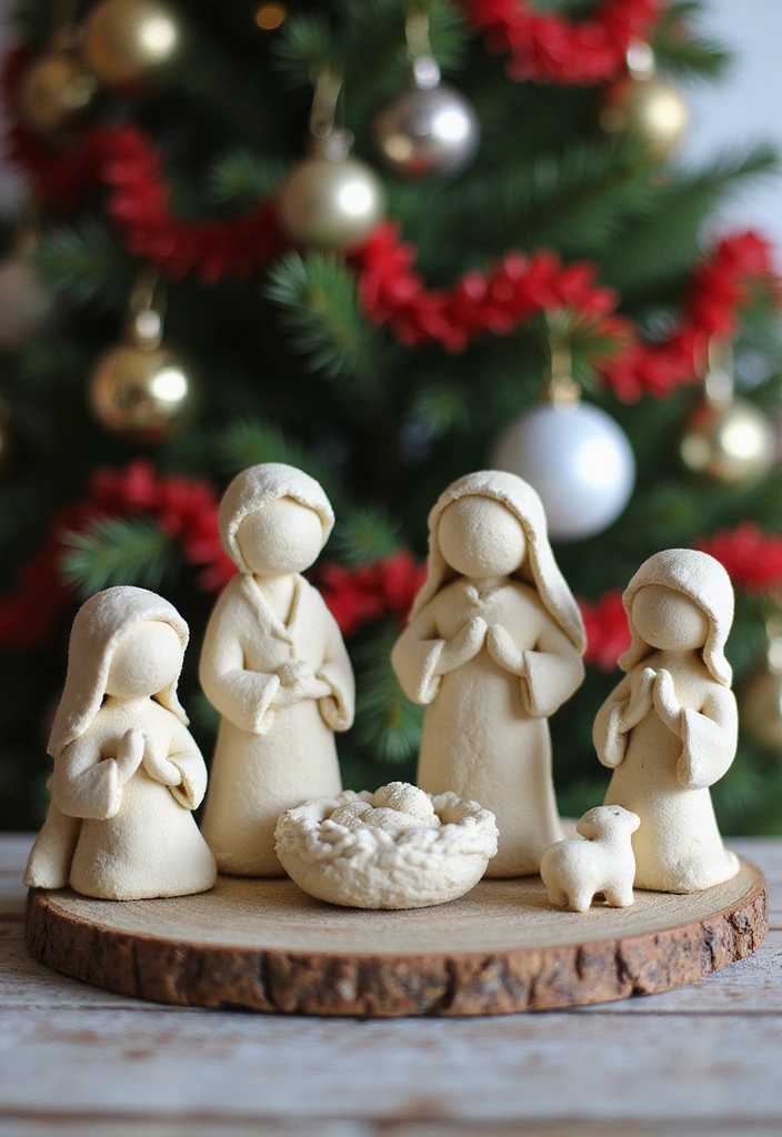 25 Fun Jesus Crafts for Kids That'll Make You Say 'Wow!' - 8. Salt Dough Nativity Set