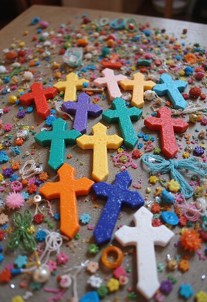 15 Fun Jesus Crafts for Kids That Make Learning About Faith a Blast! (Check Out #9!) - 11. Colorful Crosses