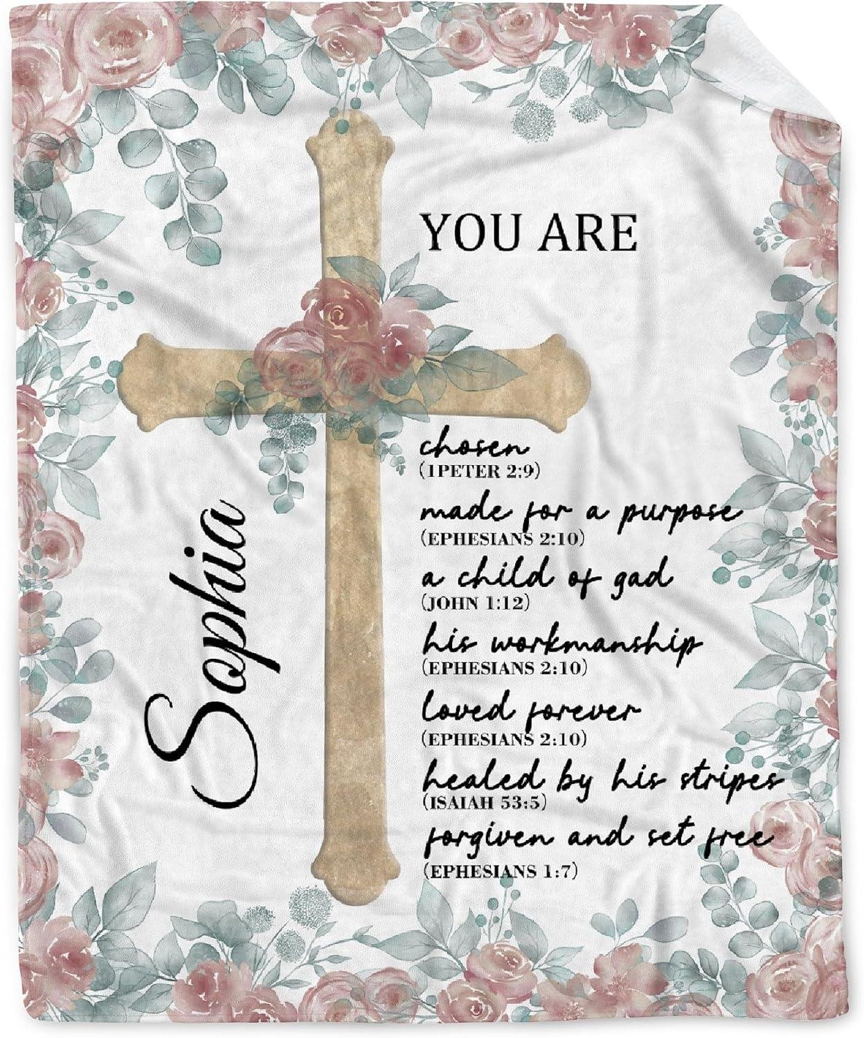Our Review: AMITAYUS Personalized Bible Verse Blanket Gift