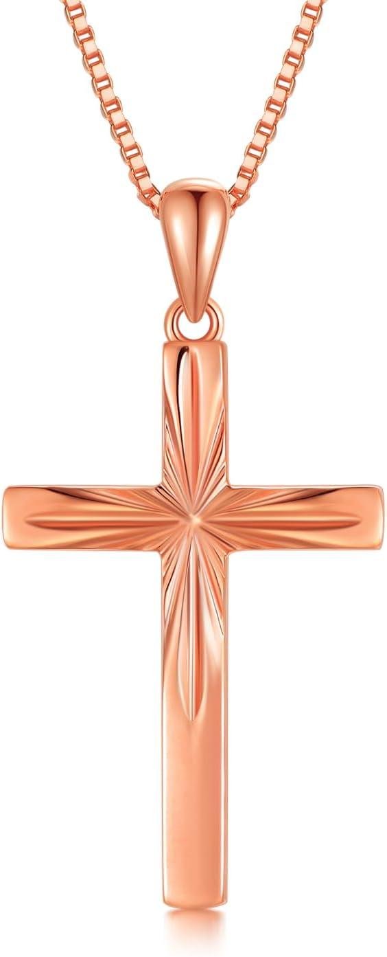 Our Honest Review of the 14K Gold Cross Necklace with Italian Diamond Cut