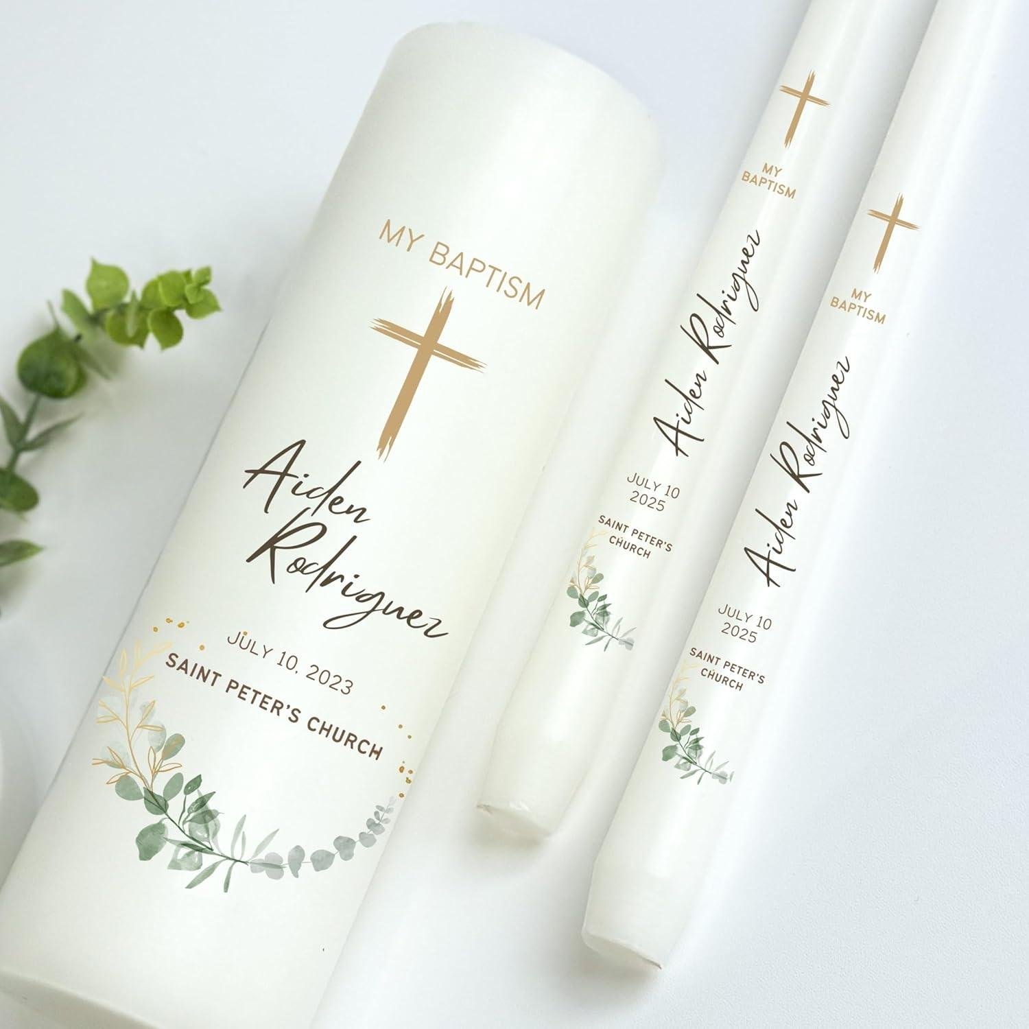 Our Honest Review of the Personalized Bliss Baptism Candle Set