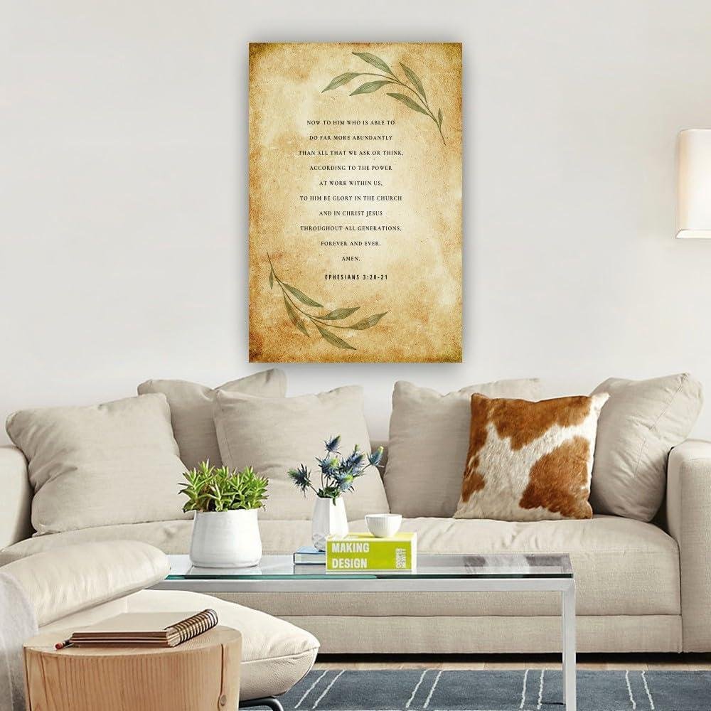 why We Love the Heskyii Ephesians 3:20-21 Canvas Wall Art
