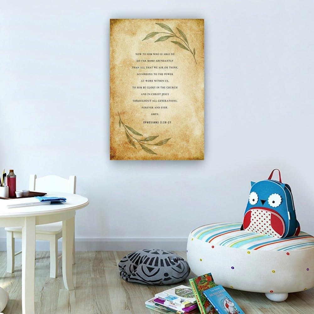 why We Love the Heskyii Ephesians 3:20-21 Canvas Wall Art