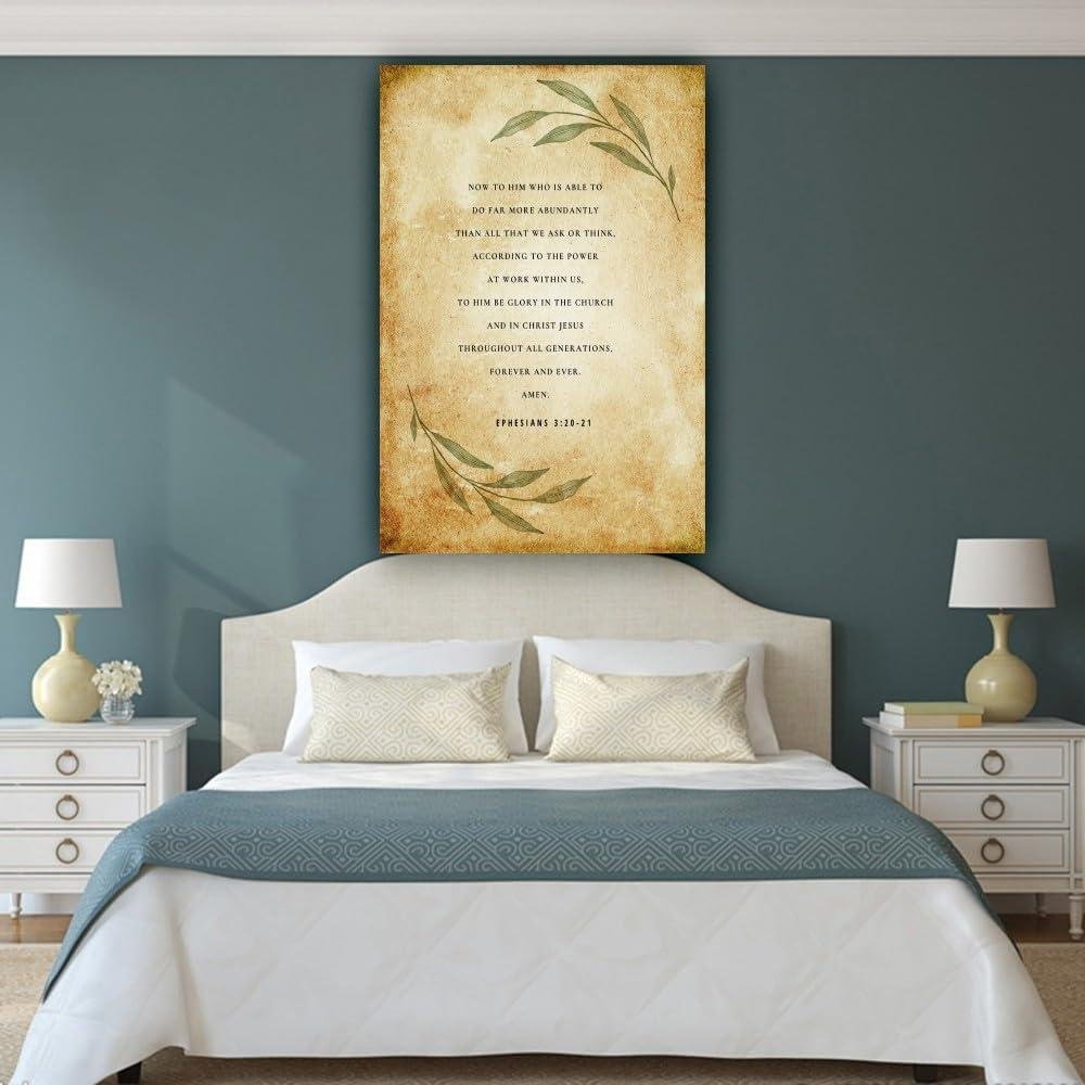 Why We Love the Heskyii Ephesians 3:20-21 Canvas Wall Art