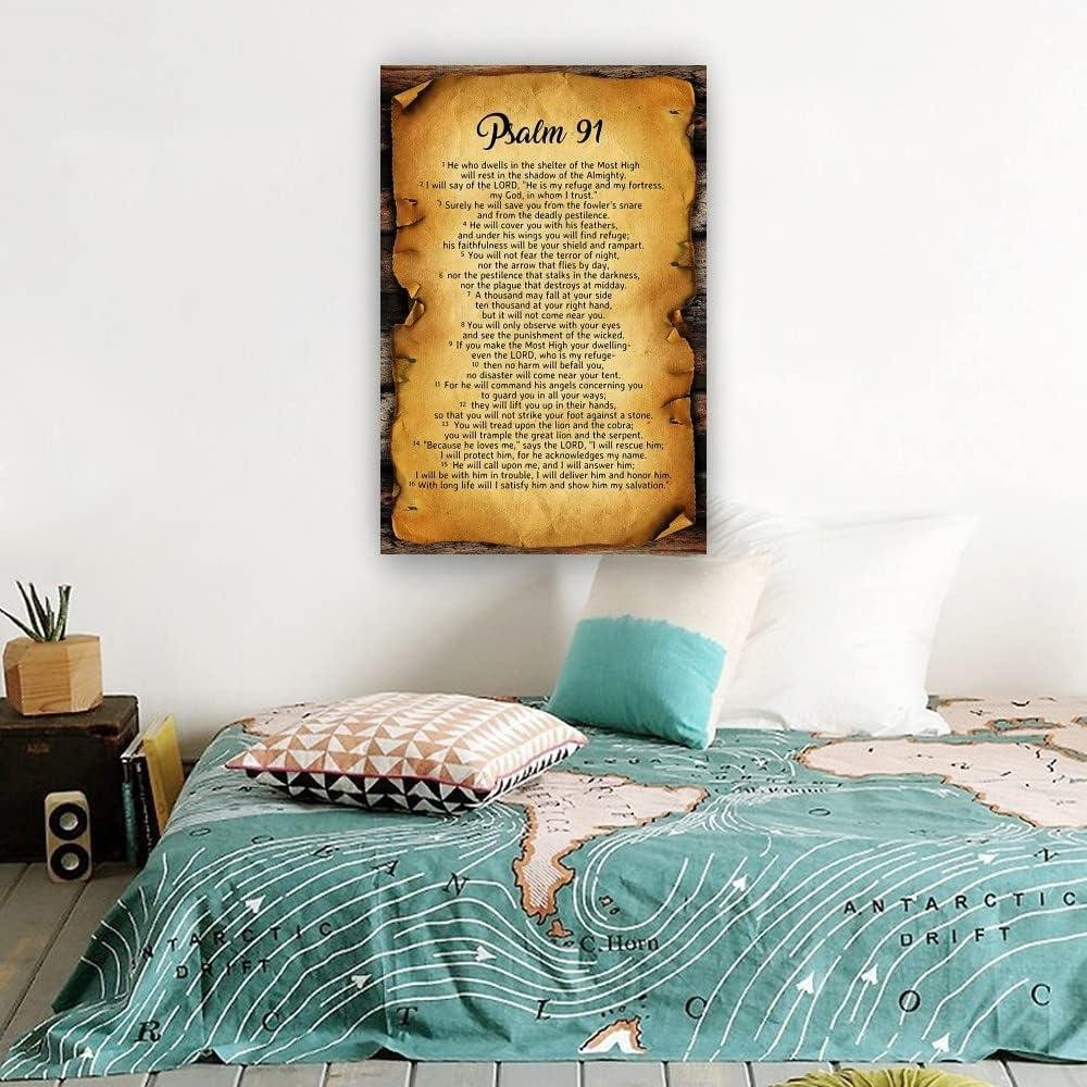 Our Review of the Huyenma Psalm 91 Canvas Wall art Print