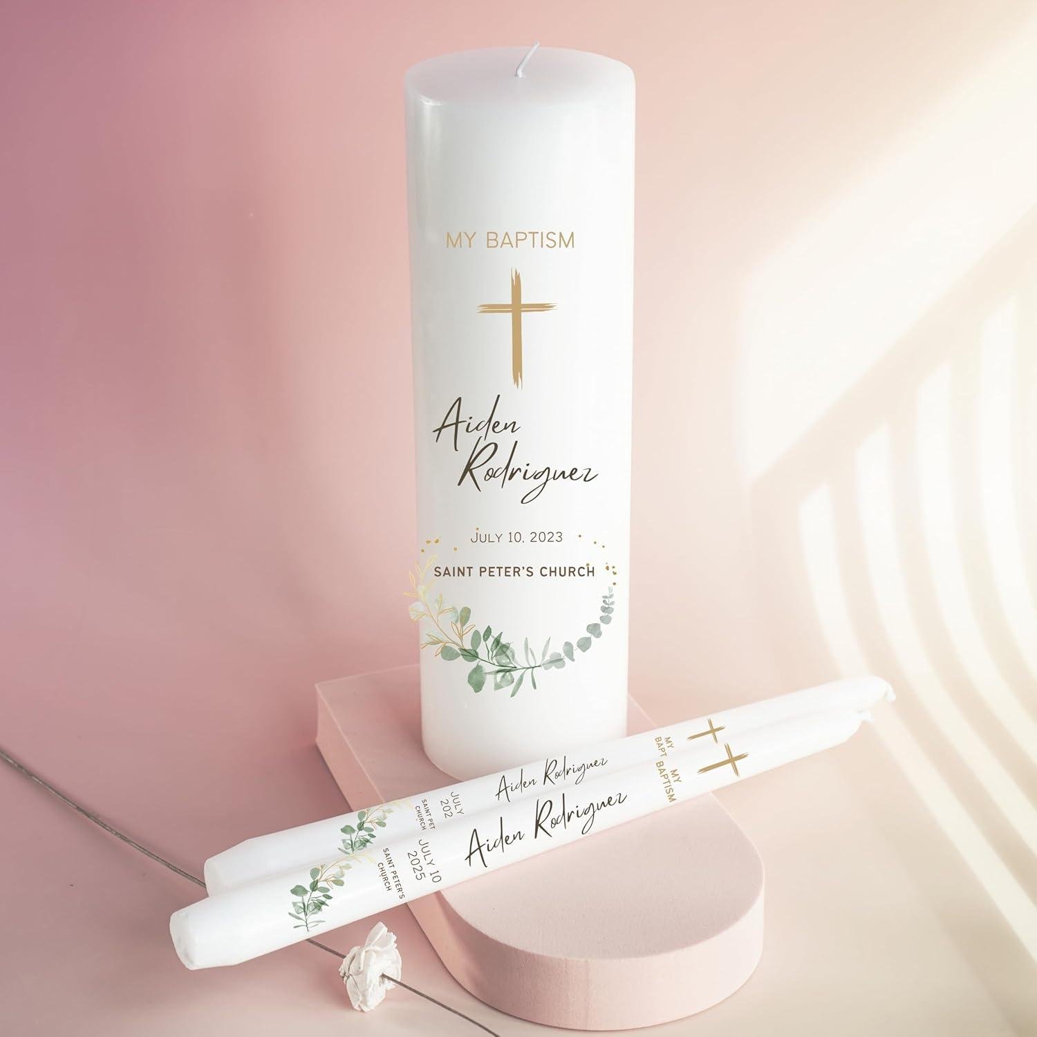 Our ⁤Honest Review of the Personalized ‍Bliss Baptism Candle Set