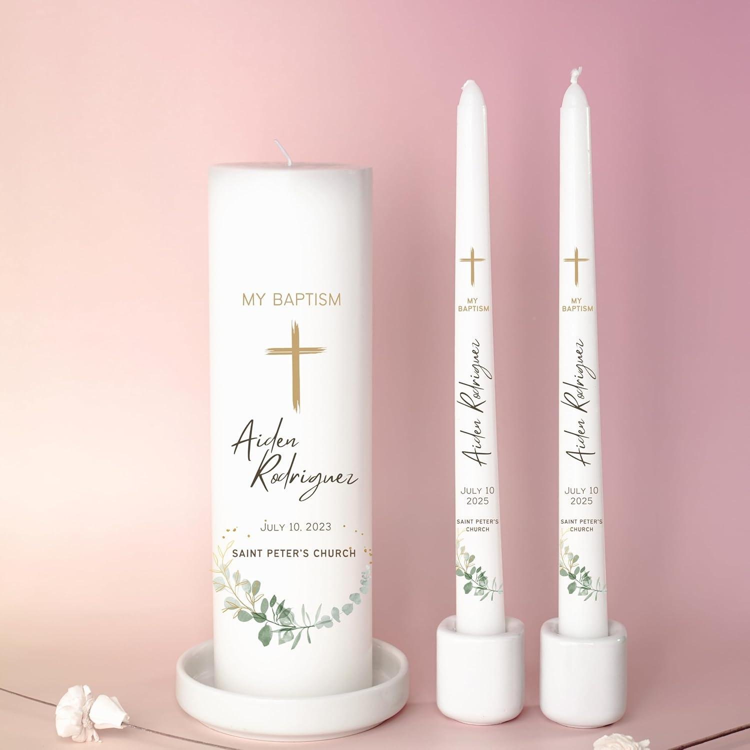 Our Honest Review of the Personalized Bliss ⁢Baptism Candle Set