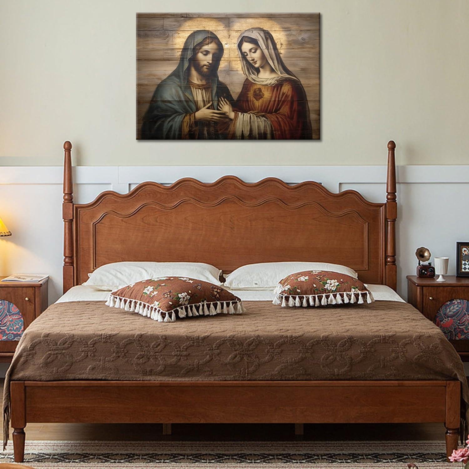 Our review: GLOKAKA Jesus & Virgin Mary Canvas Wall Art