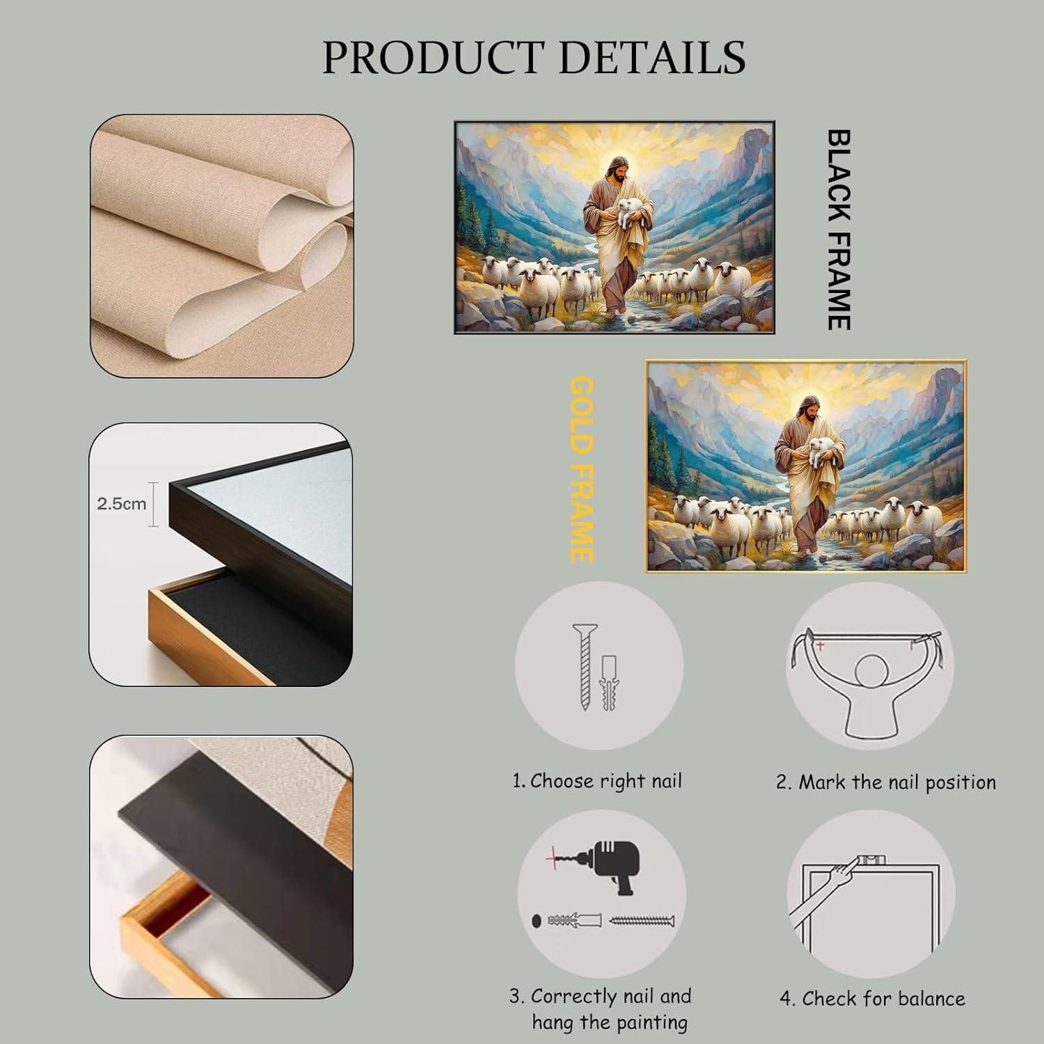 Our Review: Jesus and Lamb Canvas Wall Art Brings Peaceful Charm