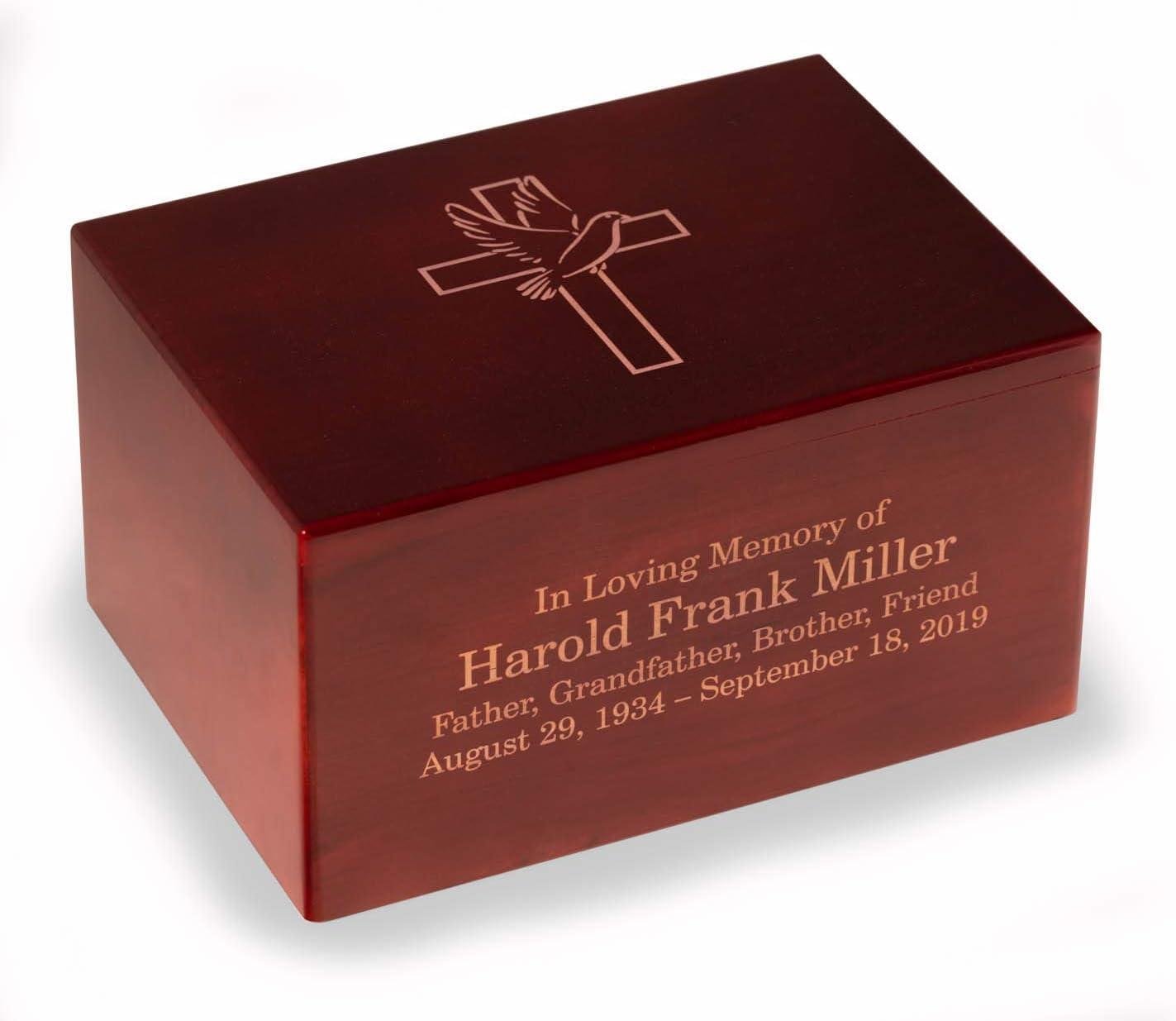 our Review of the Deering moments Custom Engraved Rosewood Urn