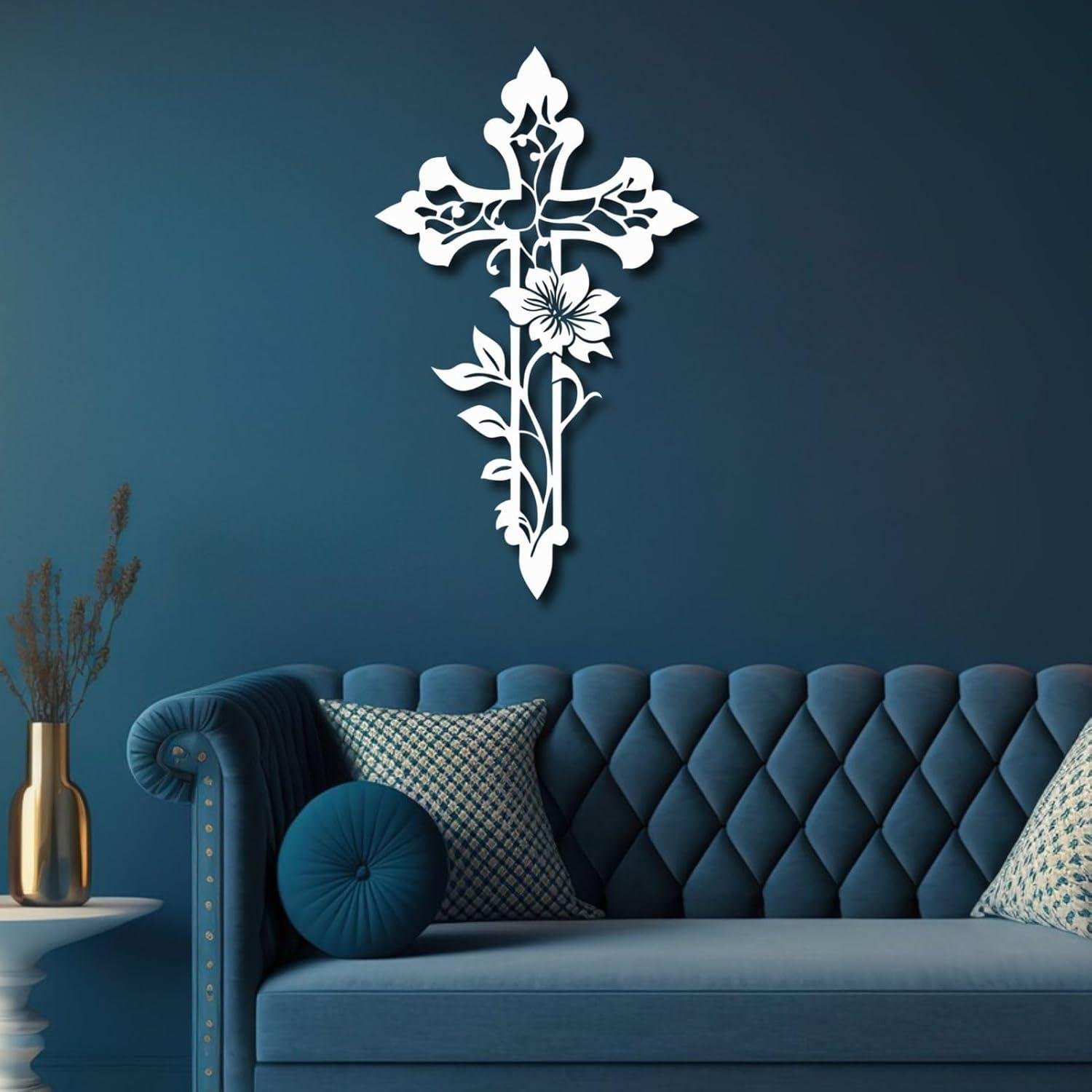 How We Enhanced Our Space with Cross Metal wall Art Decor