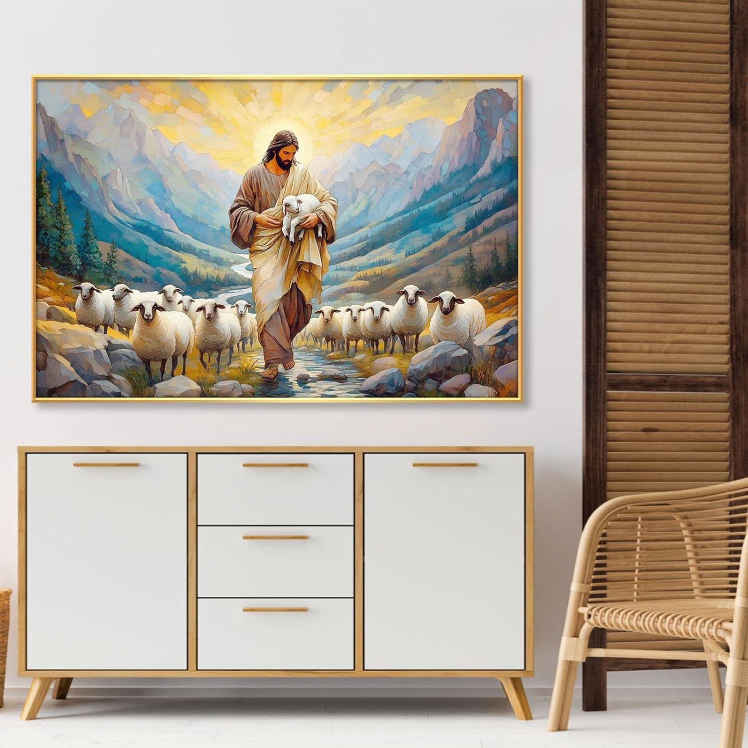 Our Review: Jesus and Lamb Canvas Wall Art Brings Peaceful Charm