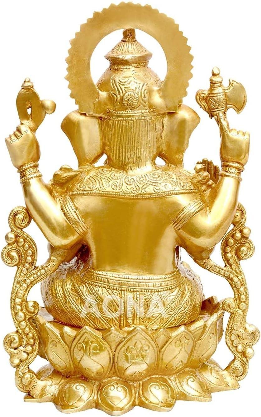our Honest Review: 13-Inch Antique Brass Ganesha Statue for Home Decor