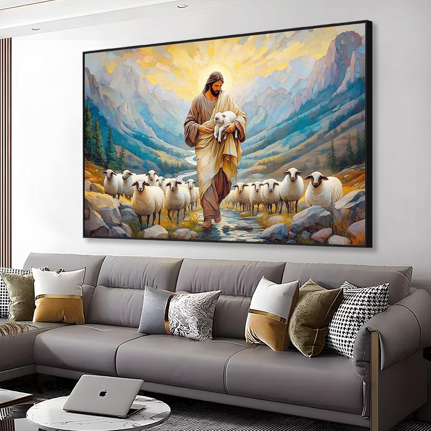 Our Review: Jesus and Lamb Canvas Wall Art Brings Peaceful Charm