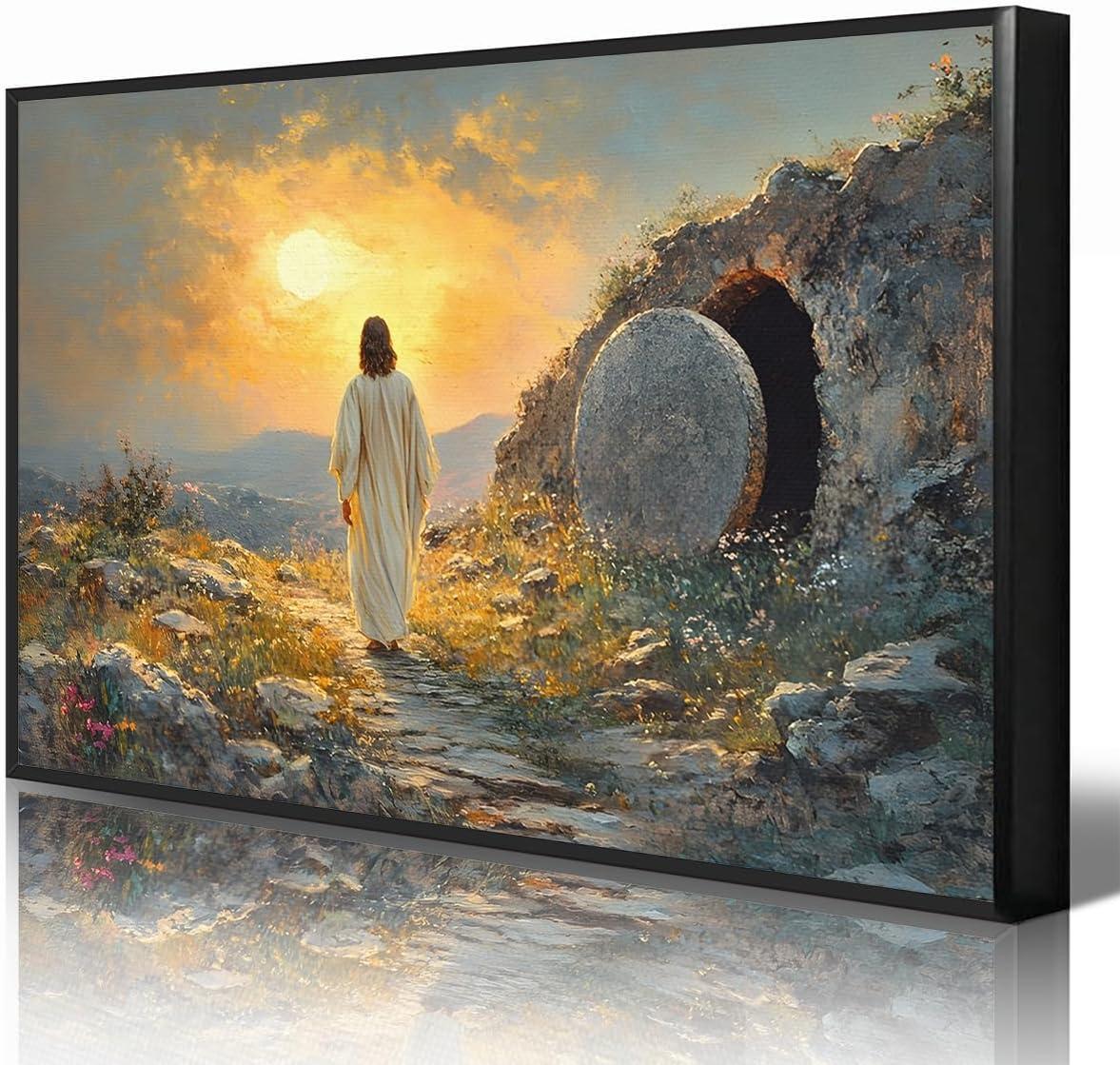 Our Review of the Christian “He Is Risen” Canvas Wall Art: Faith & Beauty