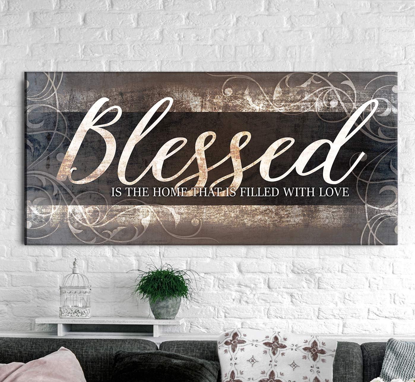 Why We Love the “Blessed is the Home” Wooden Canvas Art