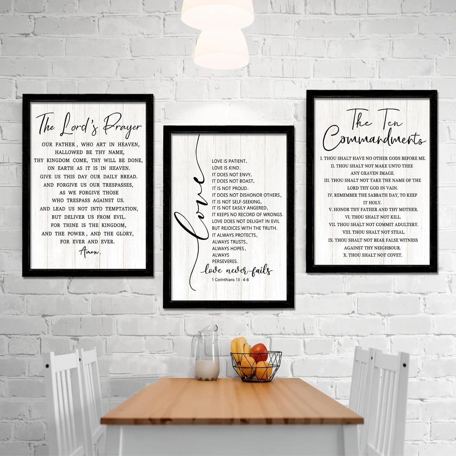 Our Review: Vintage Rustic Bible Verse Wall Art Set for Inspired Homes
