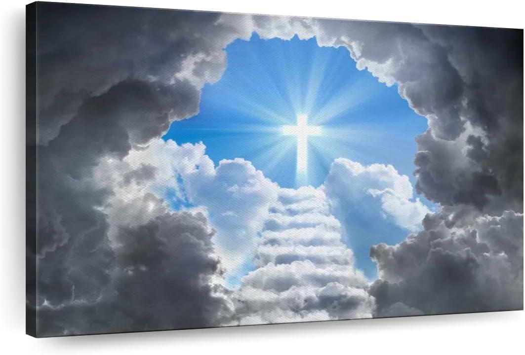 Why We Love the ElephantStock Stairway to Jesus Canvas Art