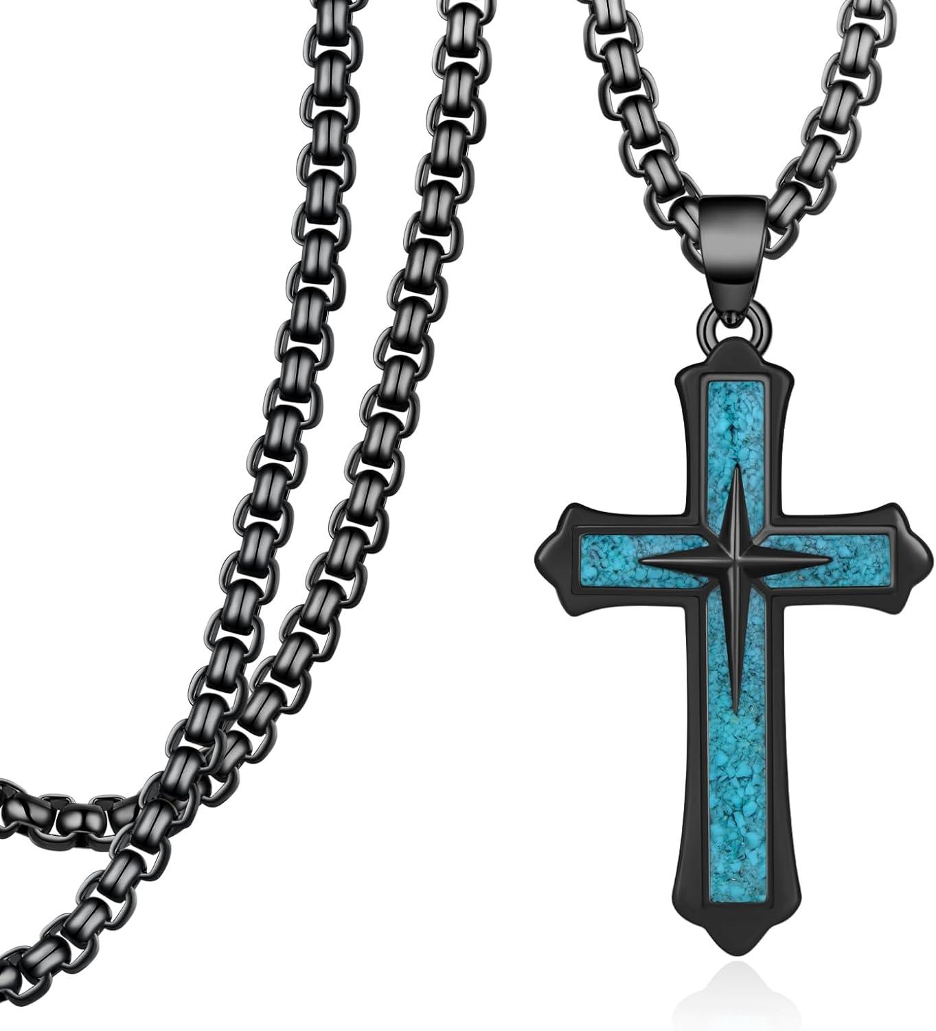 Why We Love the Zoxuxiwu 925 Silver Turquoise Cross Necklace