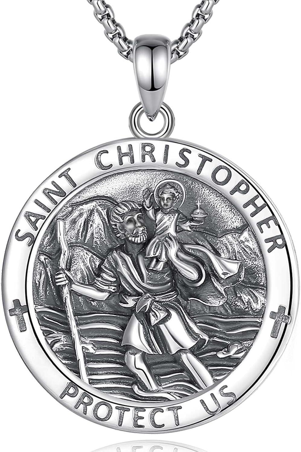 Our Review: INFUSEU Sterling Silver St Michael Pendant Necklace