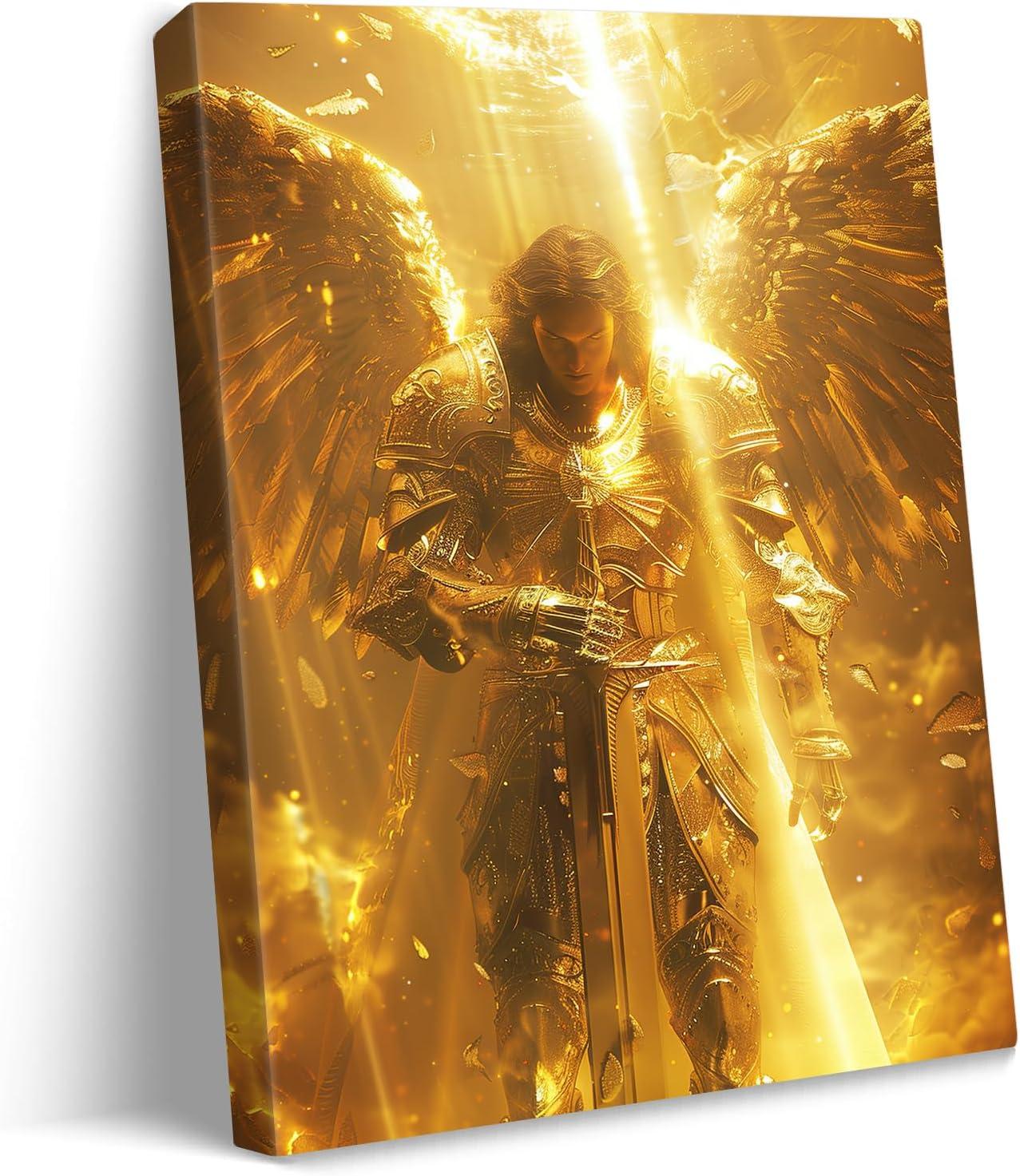 Our Review of Vandlife’s Archangel Michael Canvas Wall Art: Elegant & Inspiring
