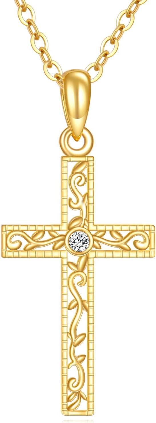 Our Honest Review: DOVRAN 14K Gold Cross Necklace for Women