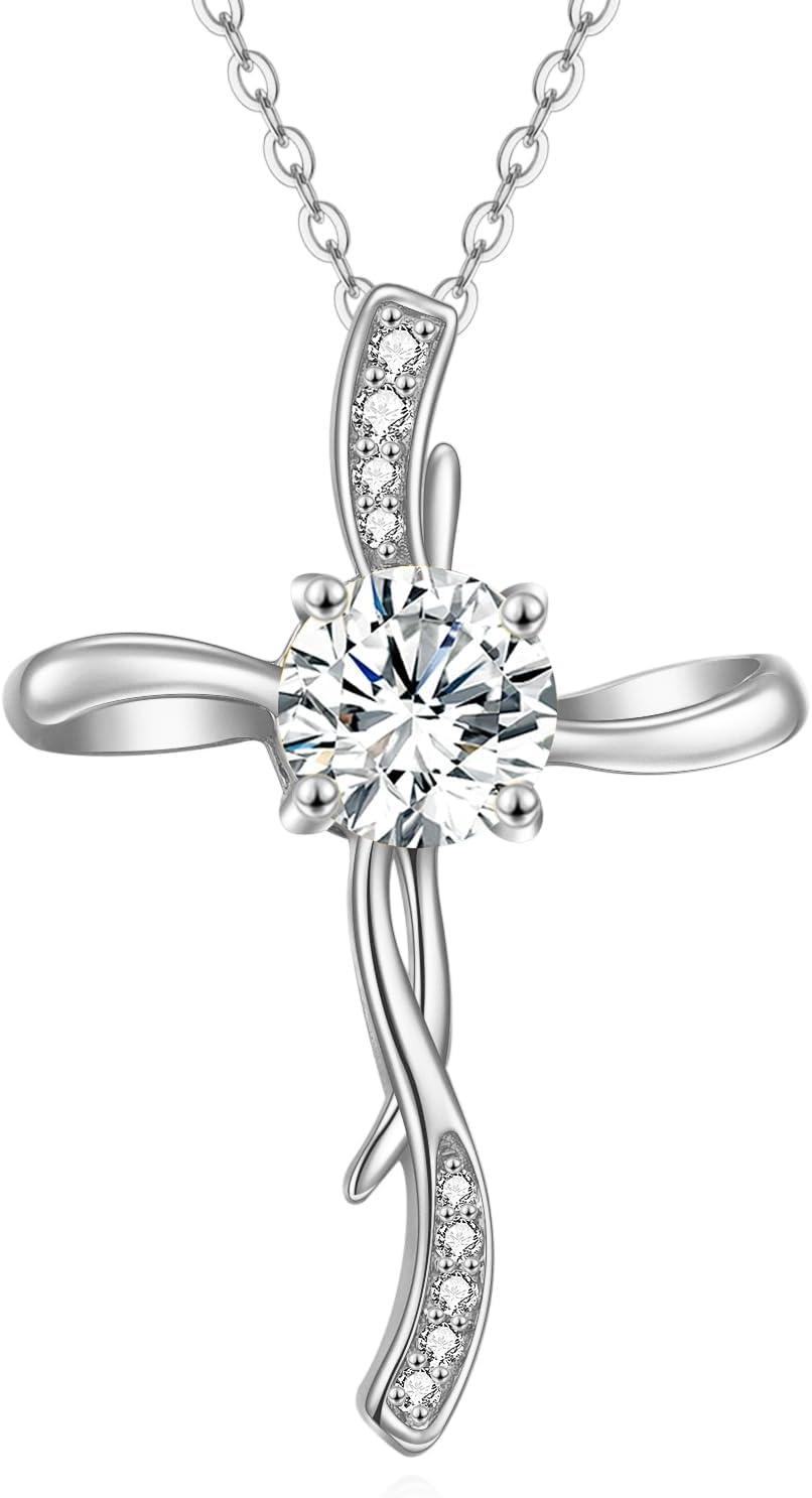 Our Honest Review of the Moissanite Diamond Cross Necklace for Women