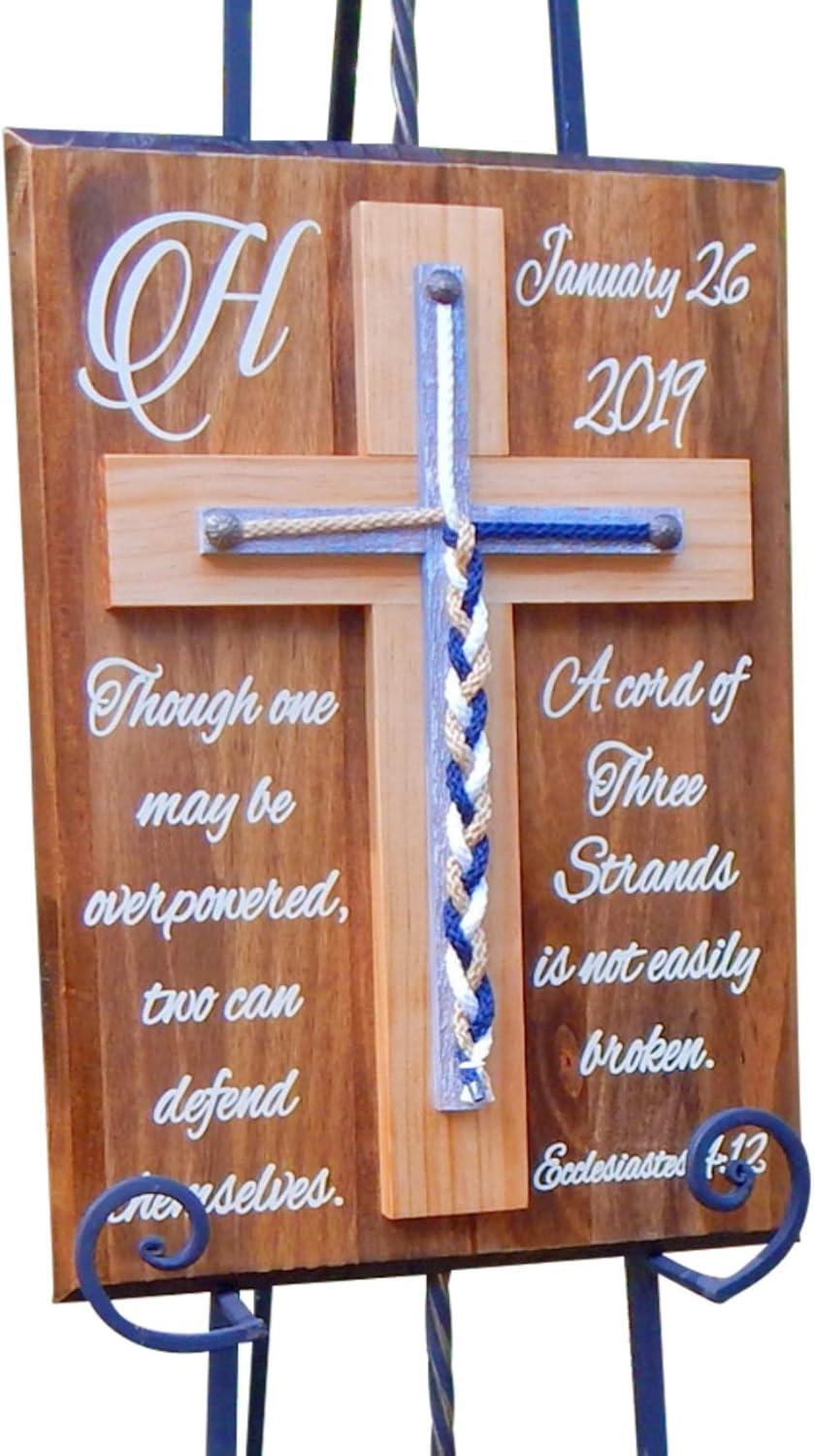 Our Honest Review: Rustic Unity Braids Wedding Cross Sign