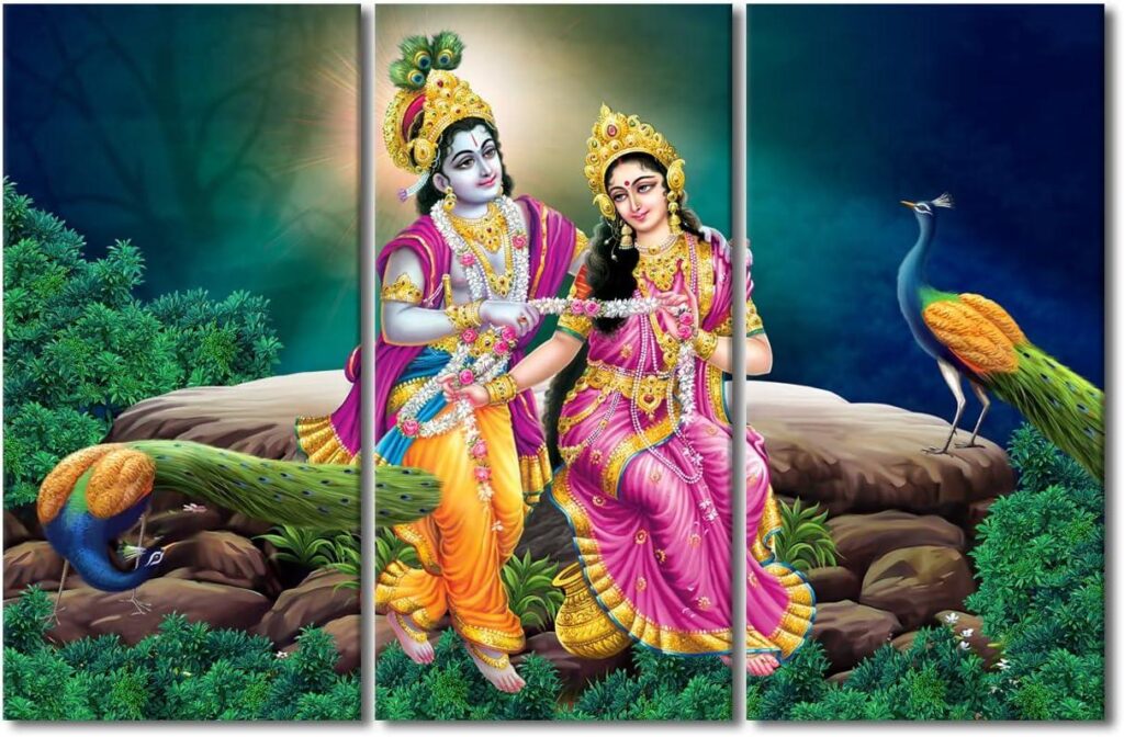 Our Honest Review of TUMOVO Radha Krishna Multi Panel Wall Art - Bible ...