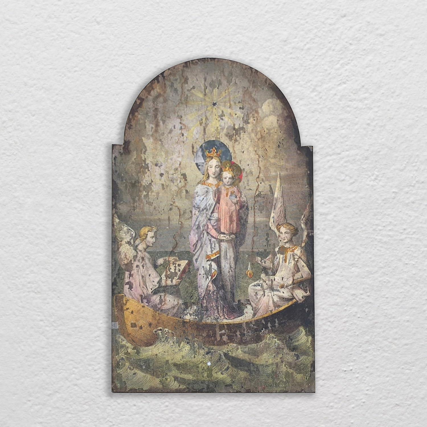 How We Enhanced Our Home with Vintage Mary & Angels Wood Décor